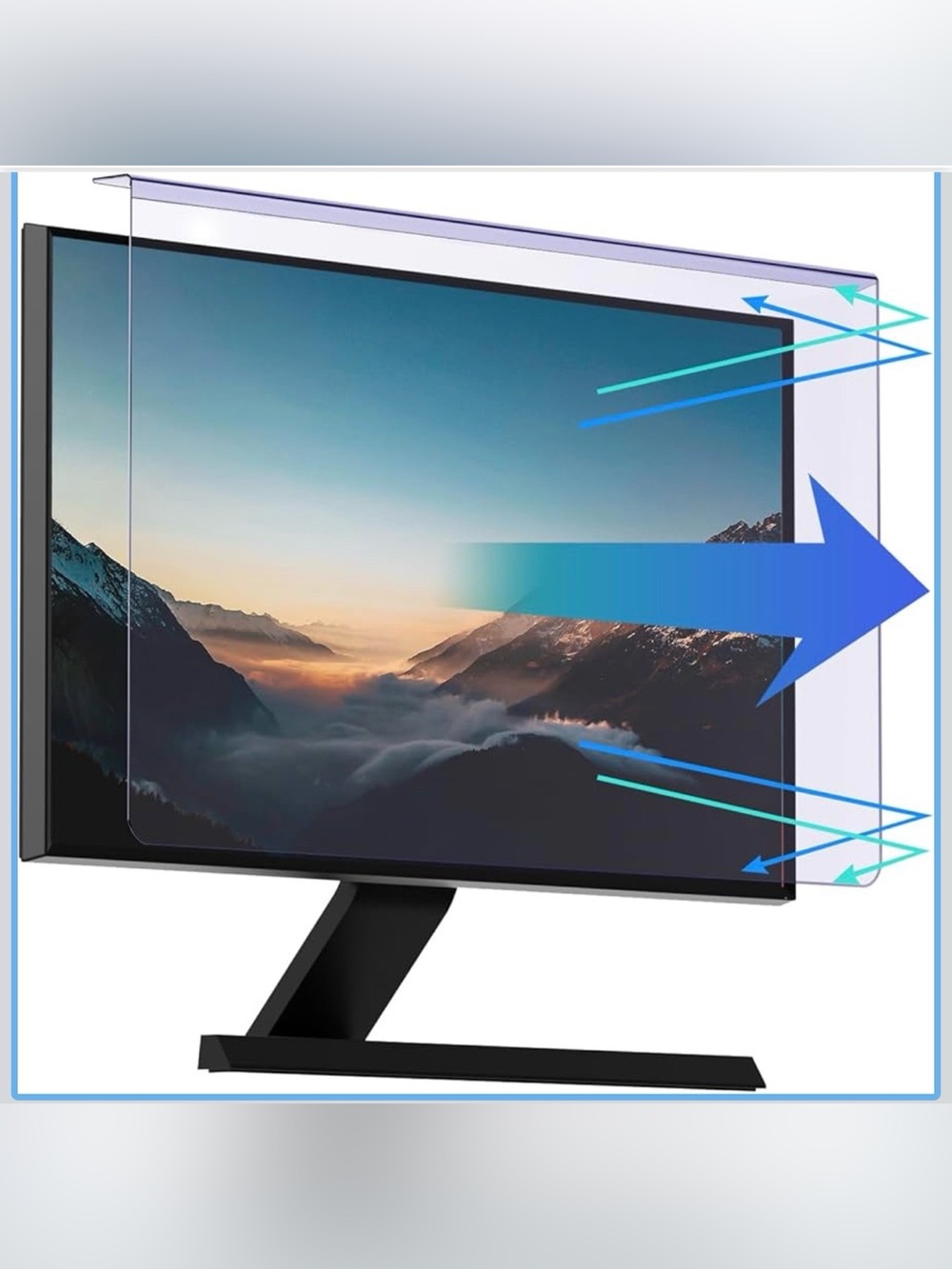Anti Blue Light Screen Protector for 20, 20.2, 21.5, 21.6, 22 Inches